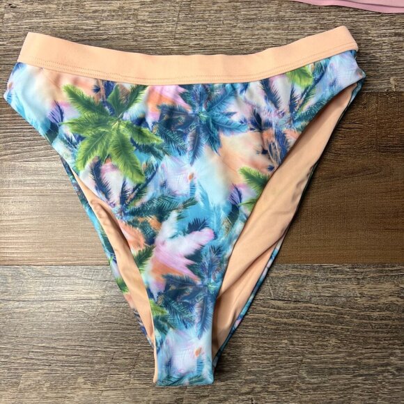 NWT Dippin Daisy's Mix & Match Bikini 3 Pieces Tropical Hawaiian High Waisted S - Picture 3 of 12
